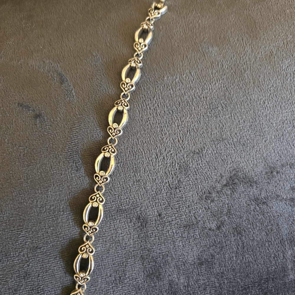 Brighton Silver Bracelet with Intricate Link Design